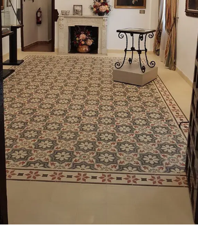 Carreau de ciment traditionnel 313A , 20x20 cm