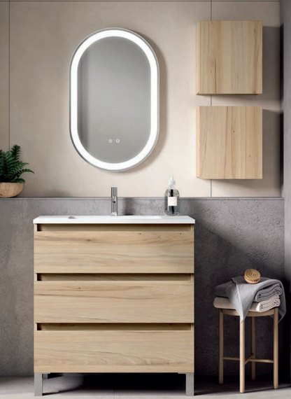 Meuble de salle de bain suspendu BOX 2 tiroirs
