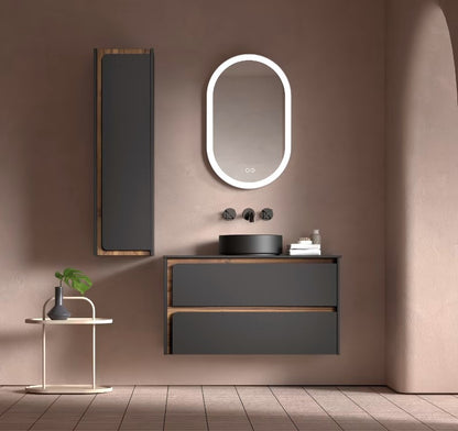 Meuble de salle de bain suspendu, vasque à poser INDICO