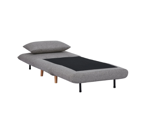 Fauteuil Marlow converti en couchage vue complète sur fond blanc