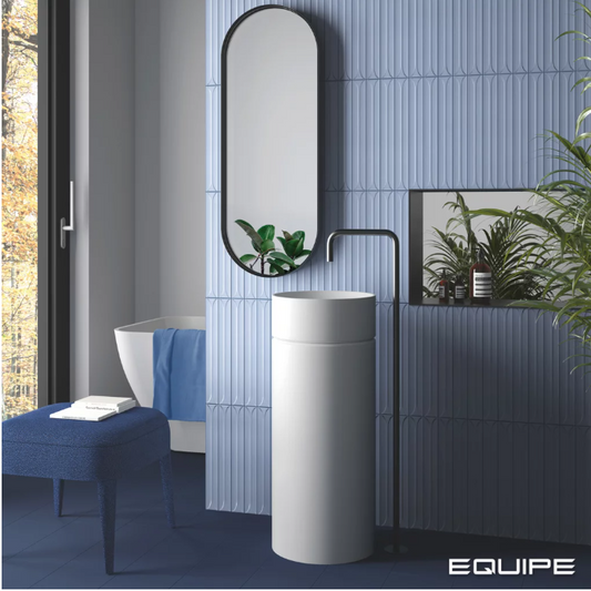 Carrelage mural HOPP 5 x 40 cm lisse Bleu