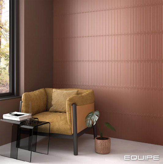 Carrelage mural HOPP 5 x 40 cm lisse Terra