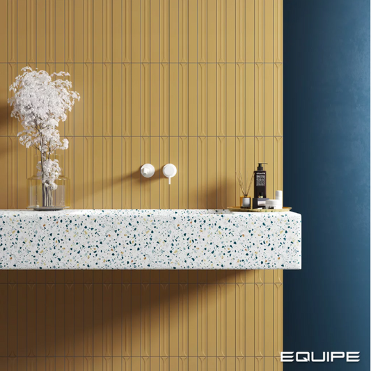 Carrelage mural HOPP 5 x 40 cm lisse Golden