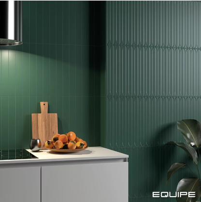 Carrelage mural HOPP 5 x 40 cm lisse Vert