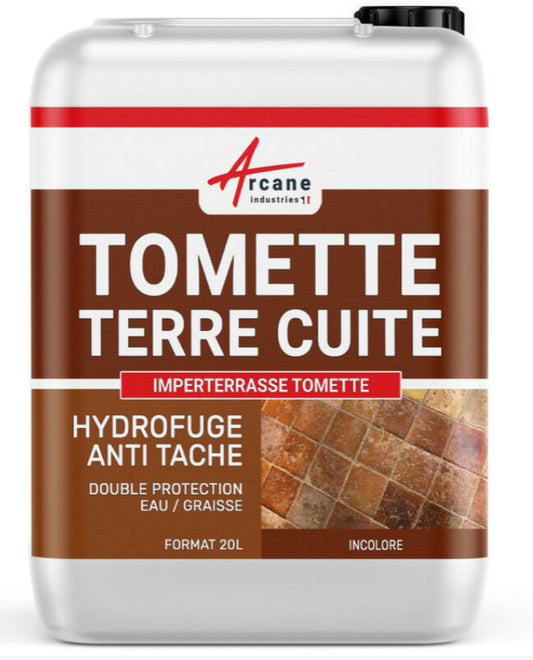 Hydrofuge Imperméabilisant sol terre cuite et tomette anti taches - 20 L (jusqu'à 100 m²) -