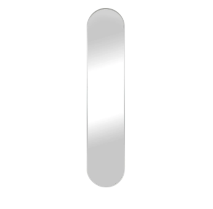 Miroir Hennetvet argenté 170 cm avec cadre aluminium minimaliste sur fond blanc