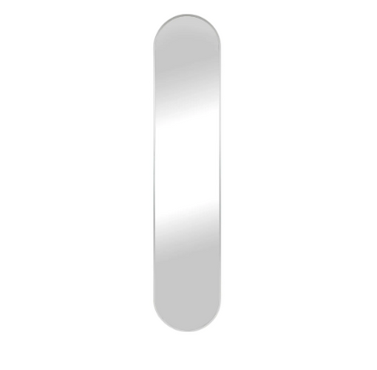 Miroir Hennetvet argenté 170 cm avec cadre aluminium minimaliste sur fond blanc