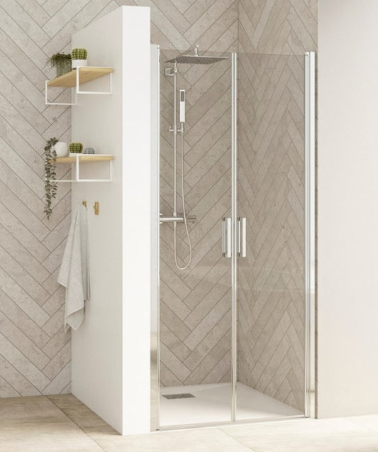 Paroi de douche Smart Express + 2P sans seuil Chrome 120 cm