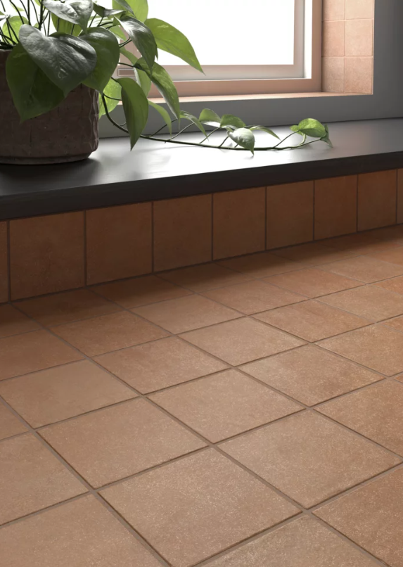 Carrelage grès cérame Matt aspect terre cuite - Stage