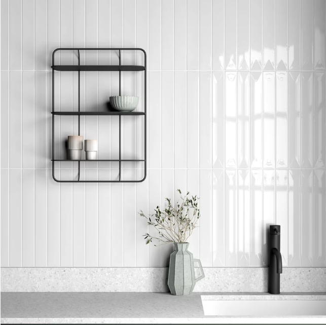 Carrelage mural VITRAL relief snow