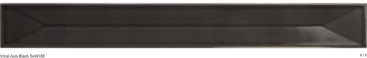 Carrelage mural VITRAL relief  black
