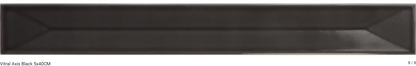 Carrelage mural VITRAL relief  black