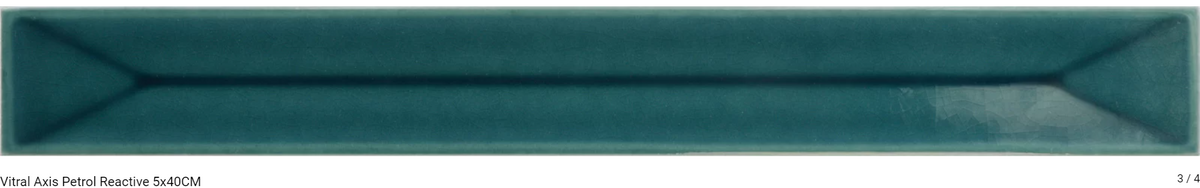 Carrelage mural VITRAL petrol relief