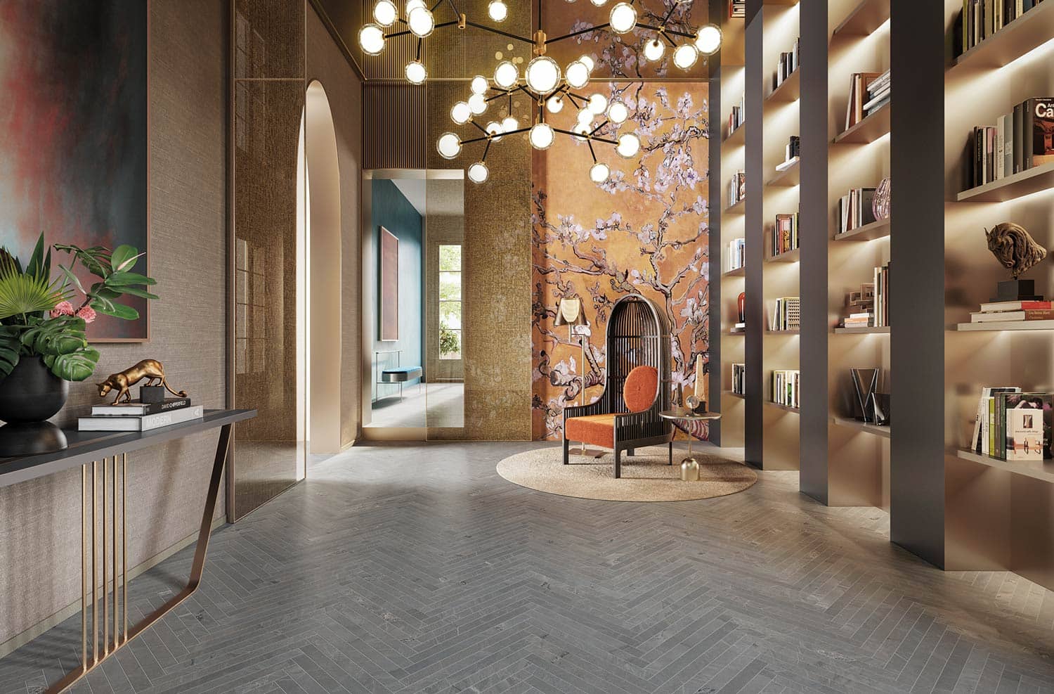 Way poser au sol dans un couloir - L'Atelier By AC