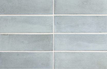 Carrelage grès cérame effet zellige Matt et brillant COCO -bleu clair matt