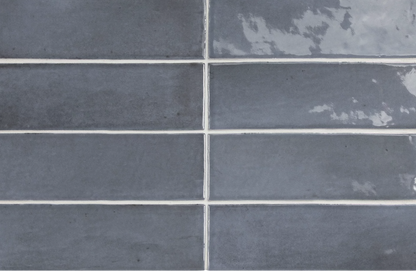 Carrelage grès cérame effet zellige Matt et brillant COCO -bleu nuit