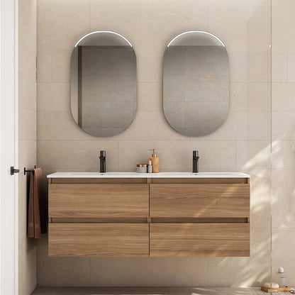 Meuble de salle de bain suspendu BOX 2 tiroirs