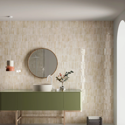 zellige-coco beige brillant