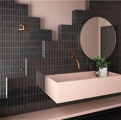 carrelage effet zellige coco black brillant