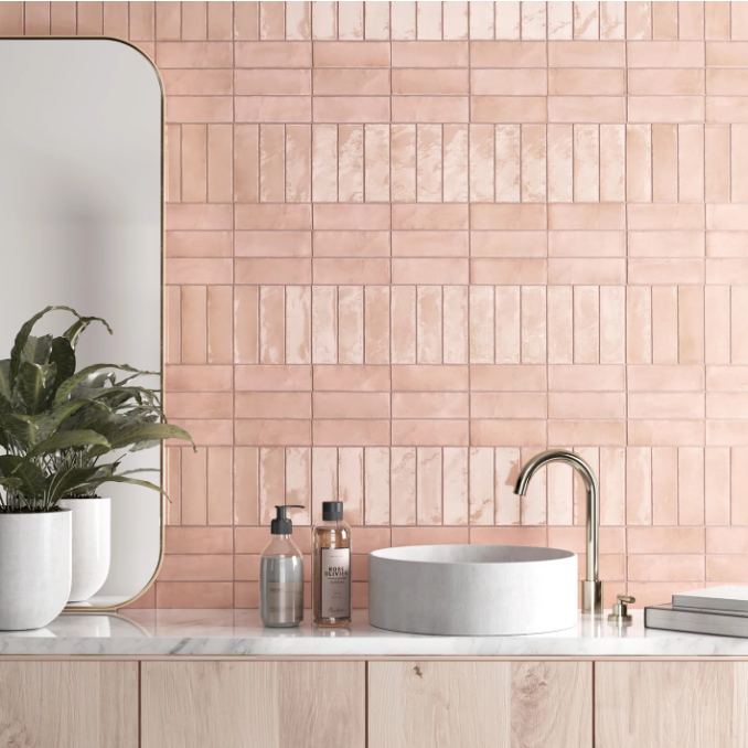 carrelage effet zellige coco  pink