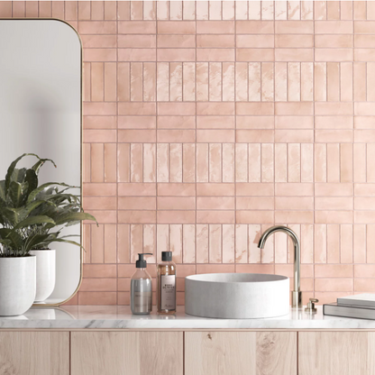 carrelage effet zellige coco  pink
