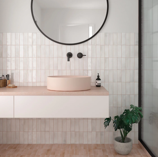 carrelage effet zellige coco white brillant