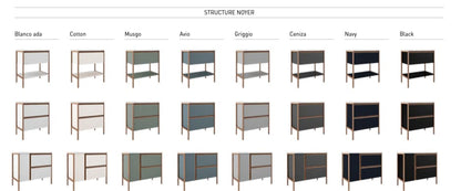 Palette des couleur et taille possible 