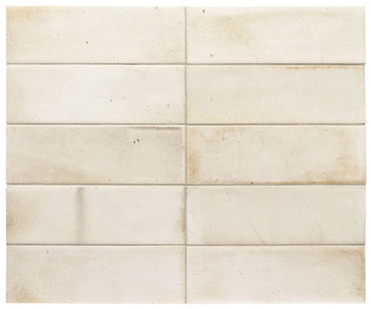 Carrelage effet zellige 5.1 x 16.1 cm Hanoi white 0.50/boîte