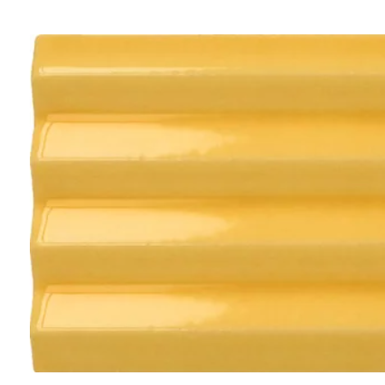 Faïence murale Kit-kat relief Costa Nova 5x20 cm Jaune