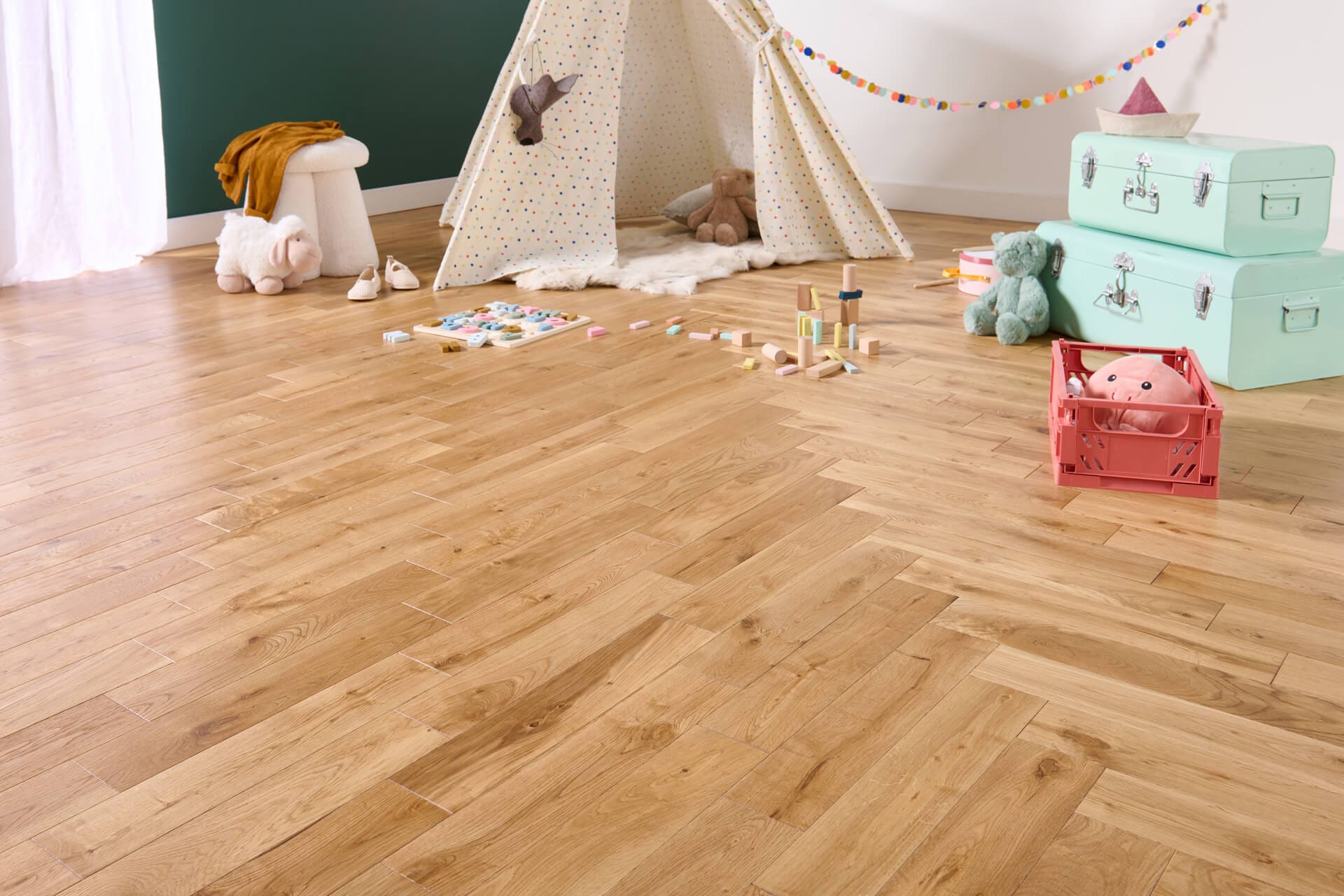 Parquet Chêne Massif Bâtons Rompus | 