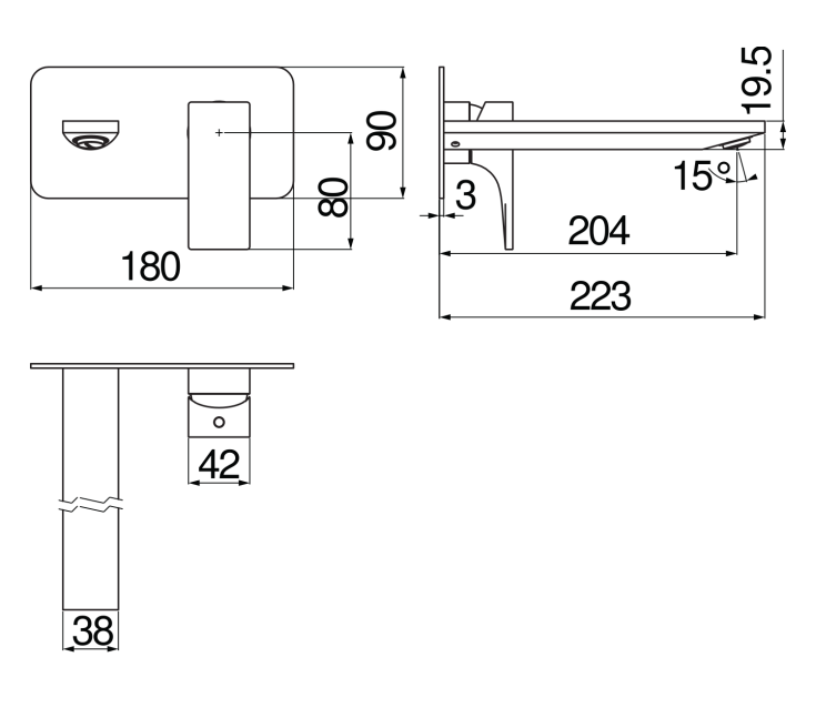 Mitigeur lavabo Nobili SE124198/1CR