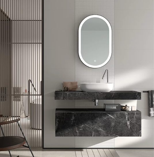 Meuble de salle de bain suspendu NOMAD avec vasque à poser