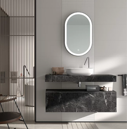 Meuble de salle de bain suspendu NOMAD avec vasque à poser