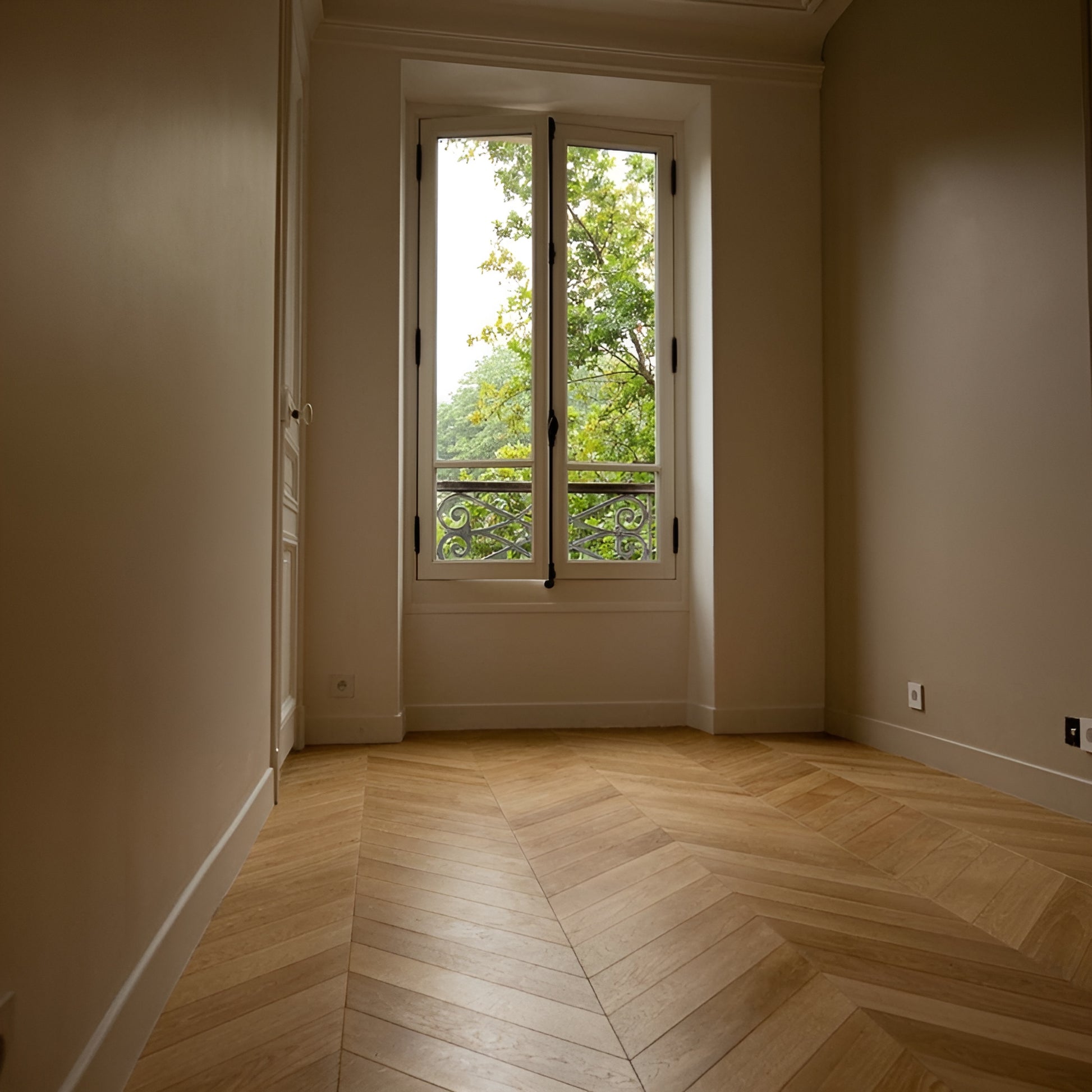 Parquet Chêne Massif Point de Hongrie 