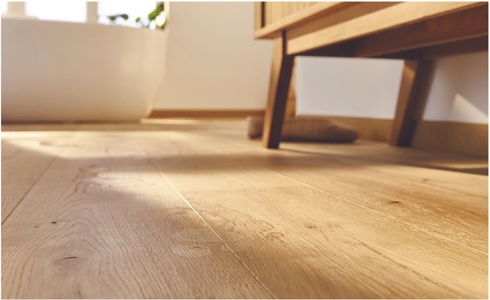 mise en situation Revêtement sol bois, chêne naturel couleur chaude
