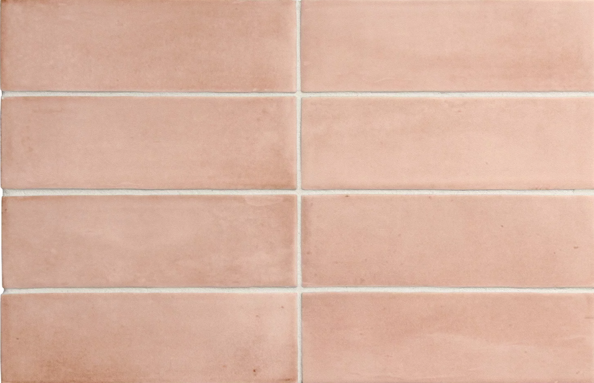 Carrelage grès cérame effet zellige Matt et brillant COCO - pink