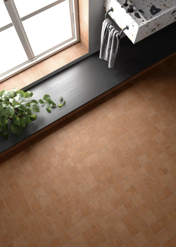 Carrelage grès cérame Matt aspect terre cuite - Stage
