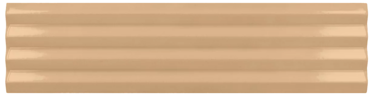 Faïence murale Kit-kat relief Costa Nova 5x20 cm Beige Pâle