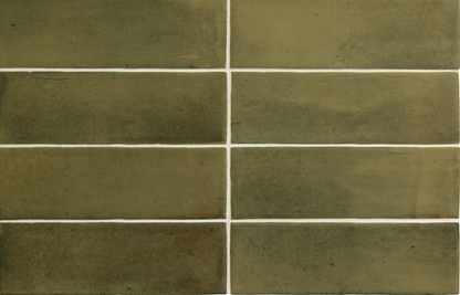 Carrelage grès cérame effet zellige Matt et brillant COCO - vert
