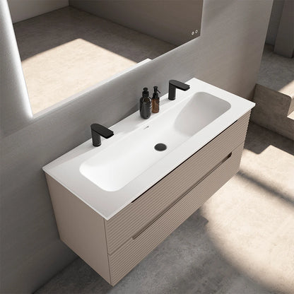 BOX wall-mounted bathroom vanity unit with 2 drawers
