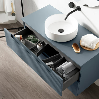 BOX wall-mounted bathroom vanity unit with 2 drawers