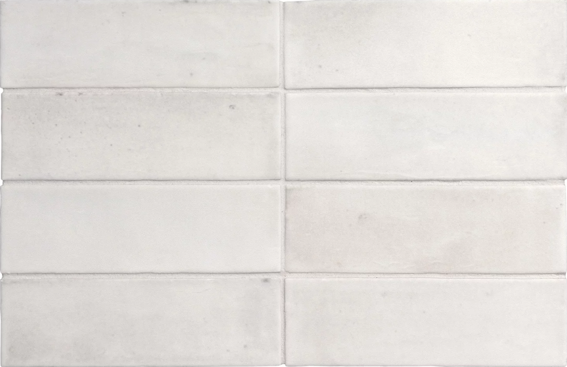 Carrelage grès cérame effet zellige Matt et brillant COCO - white matt