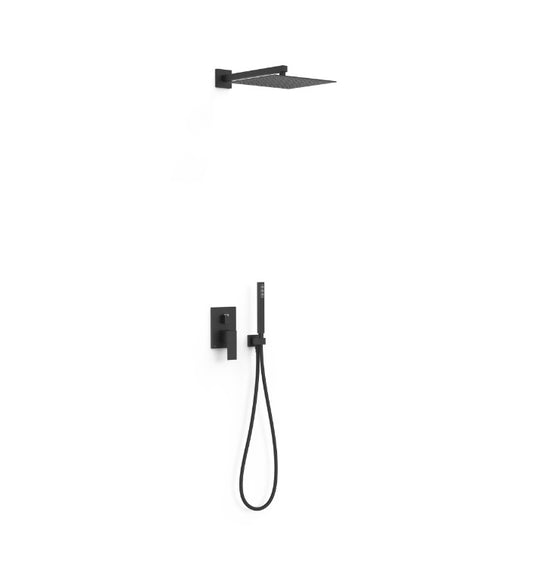 Colonne de douche encastrée, 00628004NM-NOIR MAT
