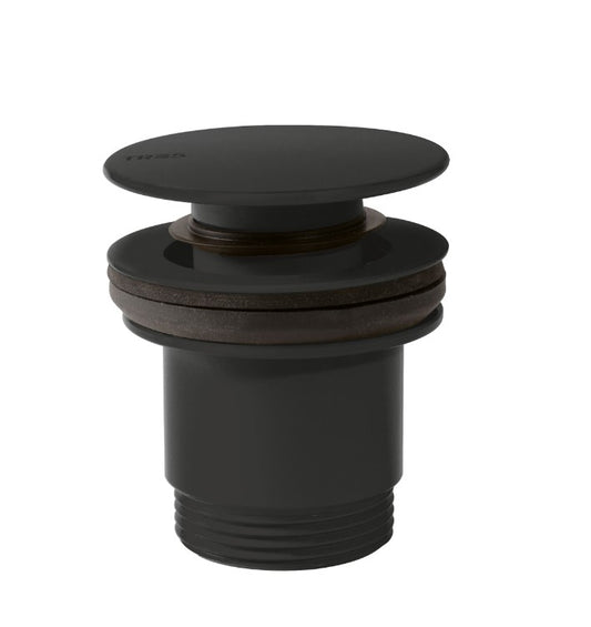 Bonde de vidage clic-clac Simple-Rapid pour lavabo, 24284001NM-Noir mat