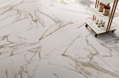 Carrelage grès cérame effet marbre ADAGE Calacatta