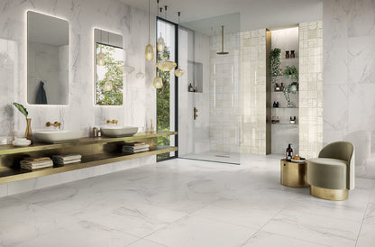 Carrelage grès cérame effet marbre ADAGE Calacatta