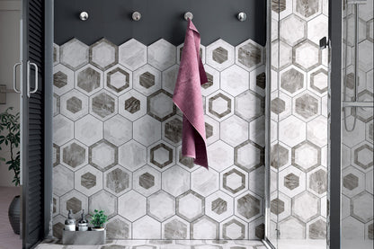 Carrelage hexagonal HEXAGON BARDIGLIO GEO