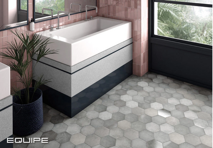 Carrelage grès cérame effet tomette 17.5x20 - HERITAGE, 0.71m²/boîte