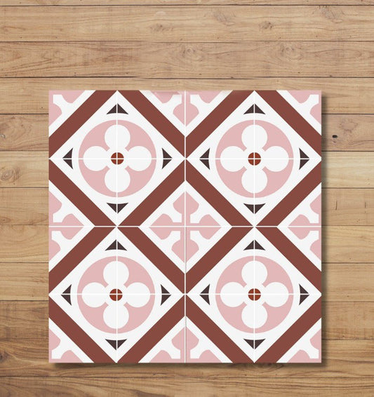 Carreau de ciment traditionnel Mod 764, 20x20 cm