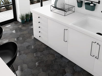Carrelage grès cérame heritage carbon